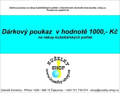 Dárkový poukaz 1000 Kc