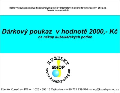 Dárkový poukaz 2000 Kc